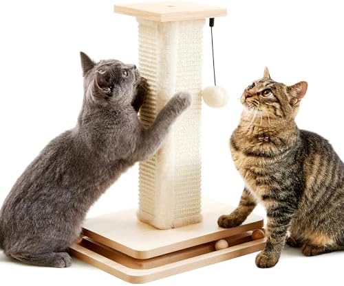 AGYM Cat Scratching Post, 32 Inch Large Cat Scratch Post for Cats and ...