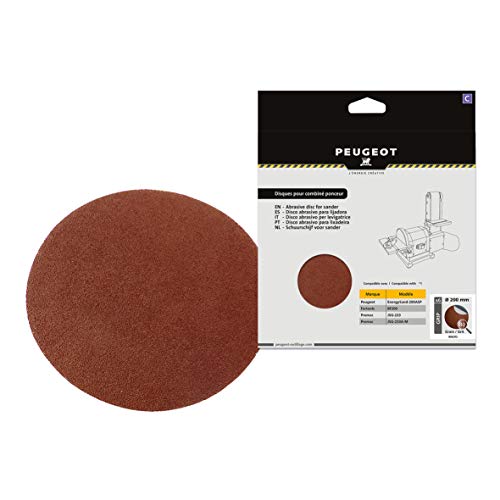 Peugeot 806312 Jeu de 6 Disques velcro pour combiné ponceur Energysand 200ASP ø 200 mm Grain à 80 Cover