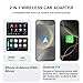 Wireless CarPlay & Android Auto Adapter – 2-in-1 Plug & Play Solution, Converts Wired Systems to Wireless, Compatible with iPhone & Android
