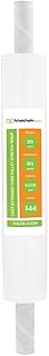 PSBM Stretch Wrap with Extended Core Handles, 144 Pack, 20 Inch x 1000 Feet, 80 Gauge, Clear, Large Plastic Cling Film for Pallets Moving Storing