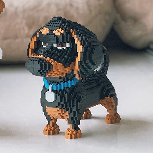 Building Block Animal Dog,Micro Mini Block Dogs Building Animal Set DIY 3D Block Toy Building Blocks for Kids Or Adult 2100 Pieces