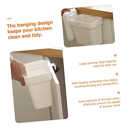Ciieeo Hängender Mülleimer Mit Deckel Aus Kunststoff Hängender Abfalleimer Für Küche Zuhause Und Büro Einfach Zu Reinigen Und Platzsparend – Bild 5