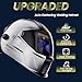 VORITO Welding Helmet Auto Darkening True Color Large Viewing, Welding Hood Solar/Battery Powered, Wide Shade 4/5-13 with 4 Arc Sensor, 1/1/1/1 Optical Clarity Welder Mask for TIG MIG Stick Cut Grind
