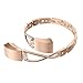 Wearlizer Compatible with Alta Bands Small Silver Rose Gold Alta hr Women Metal Replacement Bands Accessories Straps Bracelet Bangle Wrist Bands Rose Gold