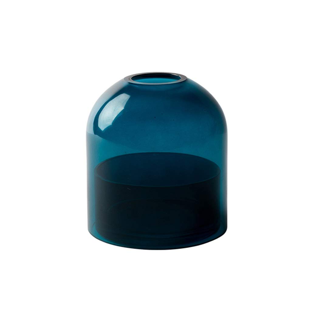 Vase en verre coloré de 23cm pour composition florale et décoration de salon moderne