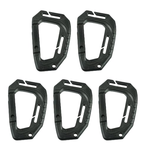 Illkjasfc Pack Mosquetón en forma de D Caribeaners tipo pesado para actividades al aire libre