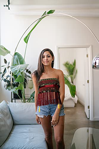 Belly Dancing Hip Scarf - 2021 Misi Chao Tribal Coins Tassel Fringe Wraps Wraps Belts Skirt For Women/Girls Red #TOP4