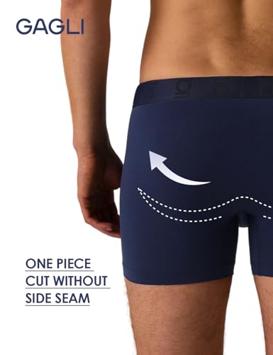 Men's Underwear Boxer Briefs, Modal Breathable Underwear with ComfortFlex Waistband, Moisture-Wicking, 3", 2Pack4