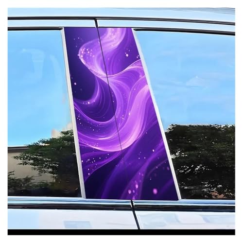Autocollant pilier de porte voiture violet solution anti-rayure pour montants abîmés