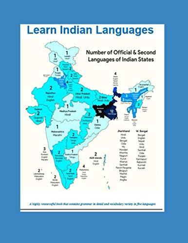 LEARN INDIAN LANGUAGES: LEARN FIVE INDIAN LANGUAGES IN ONE BOOK
