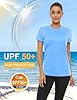 TACVASEN Sports Tops for Women UK Short Sleeve Gym Running T-Shirt Yoga Training Quick Dry Breathable Lightweight Shirts (S, Waterfall) #2