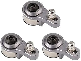 25T Aluminum Alloy Adjustable Damping Servo Arm for 1:10 RC Crawler Car Traxxas TRX4 TRX6 Upgrade Parts - 3Pc Grey