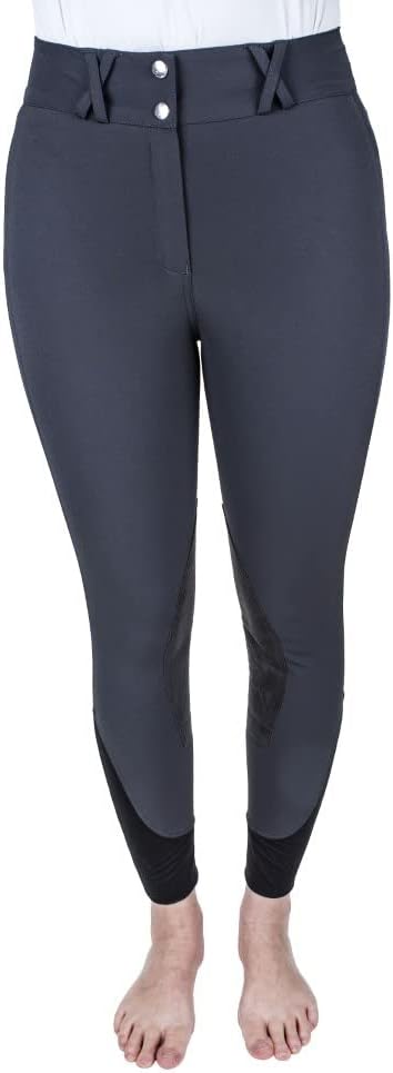Equine Couture Charlotte Suede Knee Patch Breech