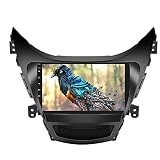 SIXTOP Car Stereo Radio for Hyundai Elantra 2011-2013 with Wireless Apple CarPlay Android Auto HD 9 Inch IPS Touch Screen Bluetooth YouTube Video V-Link Mirror Link FM/RDS DSP USB SWC Backup Camera