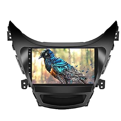 SIXTOP Car Stereo Radio for Hyundai Elantra 2011-2013 with Wireless Apple CarPlay Android Auto HD 9 Inch IPS Touch Screen Bluetooth YouTube Video V-Link Mirror Link FM/RDS DSP USB SWC Backup Camera