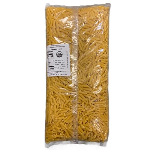 Mantova Organic Penne Rigate Pasta, 160 oz. (10 lbs.) (Pack of 1), Product of Italy, Traditional, Bronze-Die, Slow-Dried Pasta, Made with 100% Italian, All-Natural Durum Wheat Semolina, Bulk Pasta for Foodservice, Restaurants, Catering, Dining Halls, Cafeterias, Non-GMO, No Artificial Flavoring, Coloring or Preservatives