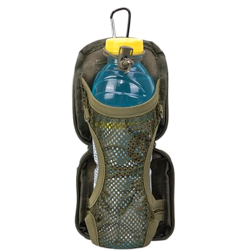 Vattenflaskhållare, multiaktivitetsanvändning, nylon, flaska för utomhusbruk, vikbar midjeväska, lätt och bärbar, för utomhusutrustning, män, kvinnor, resor