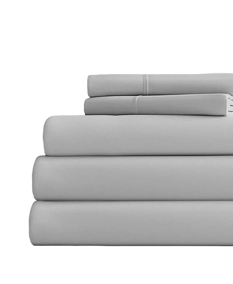 21-INCH Extra DEEP Pockets Split King Sheet Set for Adjustable Bed 1000 Thread Count 100 Egyptian Cotton Sateen