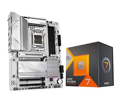 AMD 7800X3D Processor with GIGABYTE B650 AORUS Elite AX ICE Motherboard