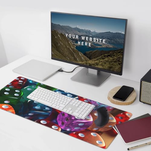 Tapis de souris long antidérapant pour stabiliser votre clavier de bureau
