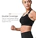Yvette High Impact Women Sports Bra Front Closure Double Deck Mesh Running Bra for Plus Size, 09ABlack, L(AC)