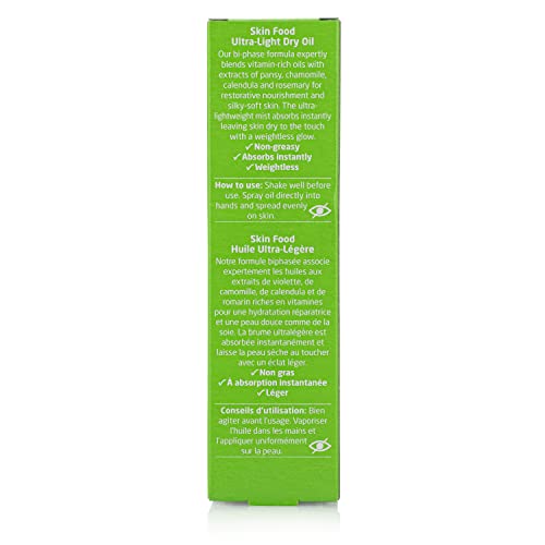 Weleda Skin Food Ultra-Light Dry Oil, 3.4 Fluid Ounces, Plant-Rich Formula With Vitamin-Rich Oils And Extracts Of Pansy And Chamomile #TOP3
