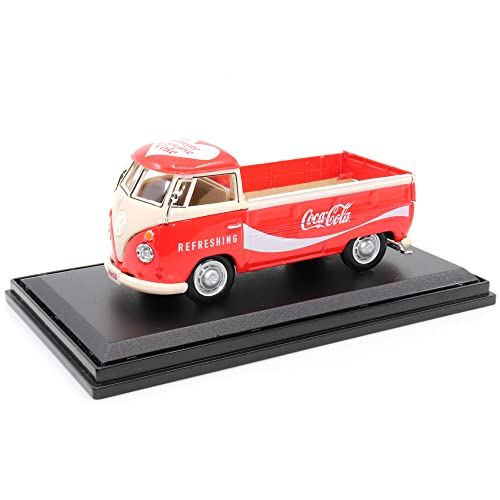1:43 Scale 1962 Volkswagen T1 Pickup Red/White #TOP7