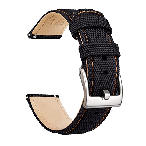 Ritche Christmas Gift Sailcloth Watch Band Quick Release Watch Strap Compatible with Samsung Galaxy Watch 6 Classic 43mm 47mm 40mm 44mmTimex / Seiko /