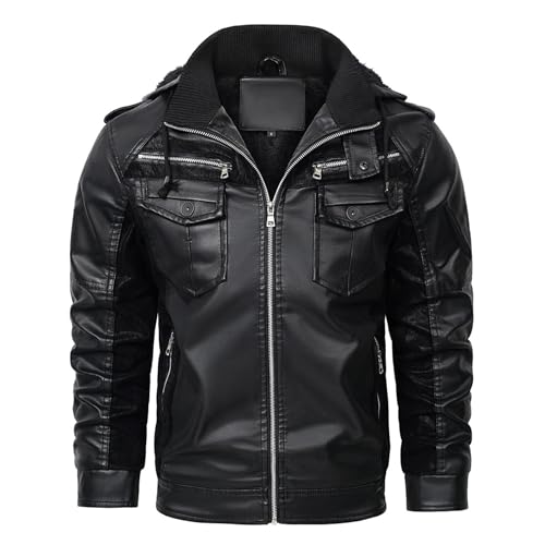 Chaqueta bomber negra para hombre talla XL miniatura 1
