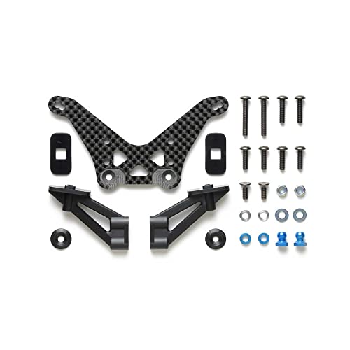 Support amortisseur carbone TD4 TD2 Tamiya 22061 pour rigidifier le train arrière RC
