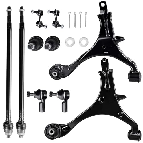 AUTOSAVER88 Front Control Arm Kit Compatible with CR-V 2002-2006 -w/Ball Joint, Sway Bar End Link, Tie Rod End 02-06 CR-V front