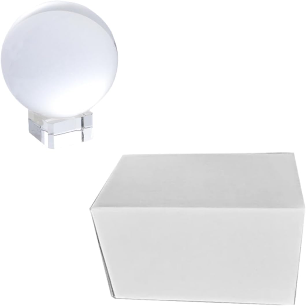 2pcs Romantic Crystal Craft Adornment Shiny Glass Ball Ornaments Home Decor Tabletop Crystal Ball Decor