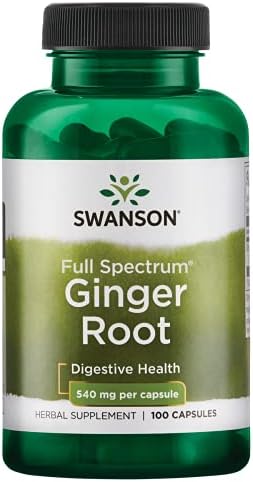 Swanson Ginger Root 540 Milligrams 100 Capsules