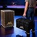 AKLOT Electric Cajon,Ebony African Blackwood 12 * 12 * 18 inch Box Drum Full Size Percussion Pickup Cajons with Snares and Electronics for Amp Above 50W