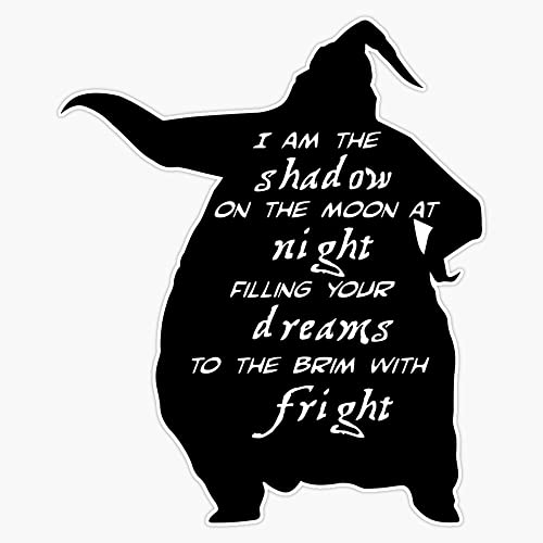 Leyland Designs Oogie Boogie - I Am The Shadow On The Moon Bumper Sticker Window Water Bottle Decal 5""