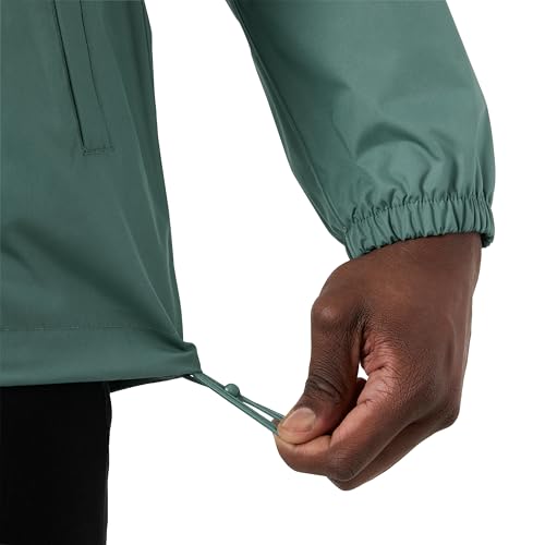 Veste imperméable de qualité supérieure verte pour homme en taille L