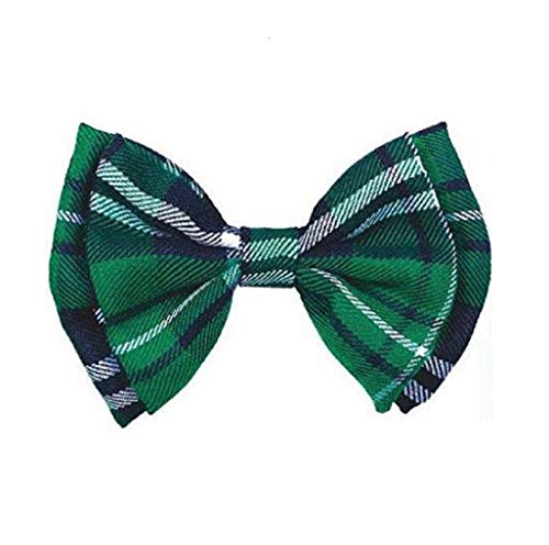 St. Patrick's Day Plaid Fabric Fedora Hat And Bow Tie Set, Green Irish Cap Party Cosplay Costumes Accessory For Women Men #TOP5