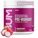 RAW Essential Tingle-Free Pre Workout Powder - Preworkout Without Beta-Alanine for Clean Energy & Focus - Workout Supplement with 200mg of Natural Caffeine - Dragonfruit - 30 Servings