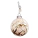 Dorinta Handmade Antique Rescued Bible Glass Globe Christmas Ornaments - Tree Decor with Faith Charm - Hanging Accessories For Home, Room, Office, Church - Unique Gift for Friends, Family, Pastor