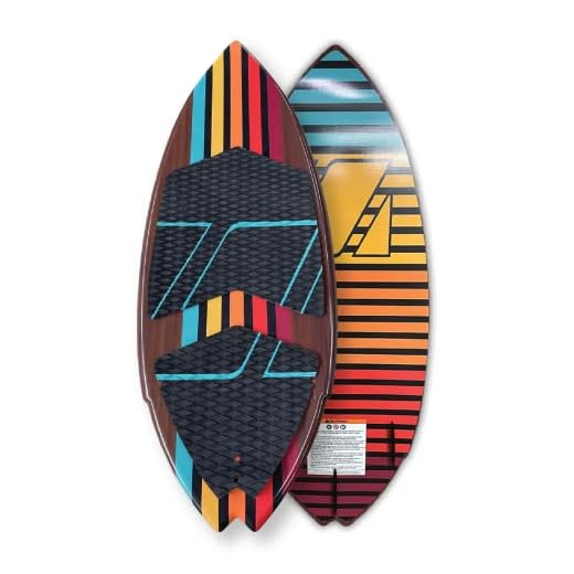 ZUP 4' 11" Wakesurf Board Beginner and Intermediate Wake Surfboard, Cali Dreamin'