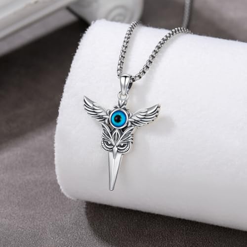 viking Pendant Necklace for Men Nordic Celtic 925 Sterling Silver Vintage Mjolnir Jewelry Norse Vikings Gift for Women4