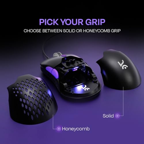 Image of Kreo Chimera RGB USB Wired Gaming Mouse with Hot-swappable Switches and 7 Programmable Buttons | Swappable Shells and Switches Included | Adjustable DPI Upto 12400 | Durable Gaming Mouse