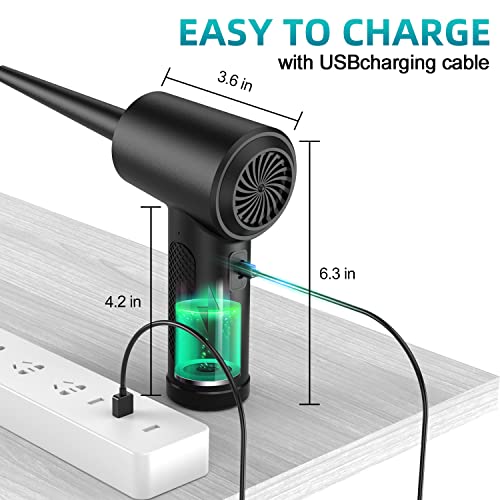 Compressed-Air-Duster-Keyboard-Cleaner Good Replace Compressed Air Can, 91000Rpm Electric Air Dusters Compressed Air Electric 7600Mah For Computer Keyboard Car Cleaning Kit #TOP5