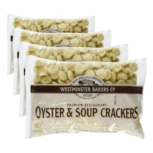 New England Original Westminster Bakeries Oyster and Soup Crackers, 9 Ounce (Pack of 4)