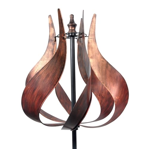 Teamson Home 3016387 Tulip Kinetic Metal Weather Resistant 360 Degrees Swivel Windmill Wind Spinner thumb #5