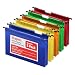 Staples 706811 Poly Expanding Hanging File Folders Letter Size Assorted 5/Pk