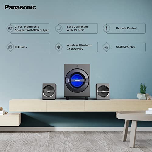 Image of Panasonic SC-HT150GW-K 30 W, 2.1 ch Bluetooth Home Theatre (Black, 2.1 Channel)