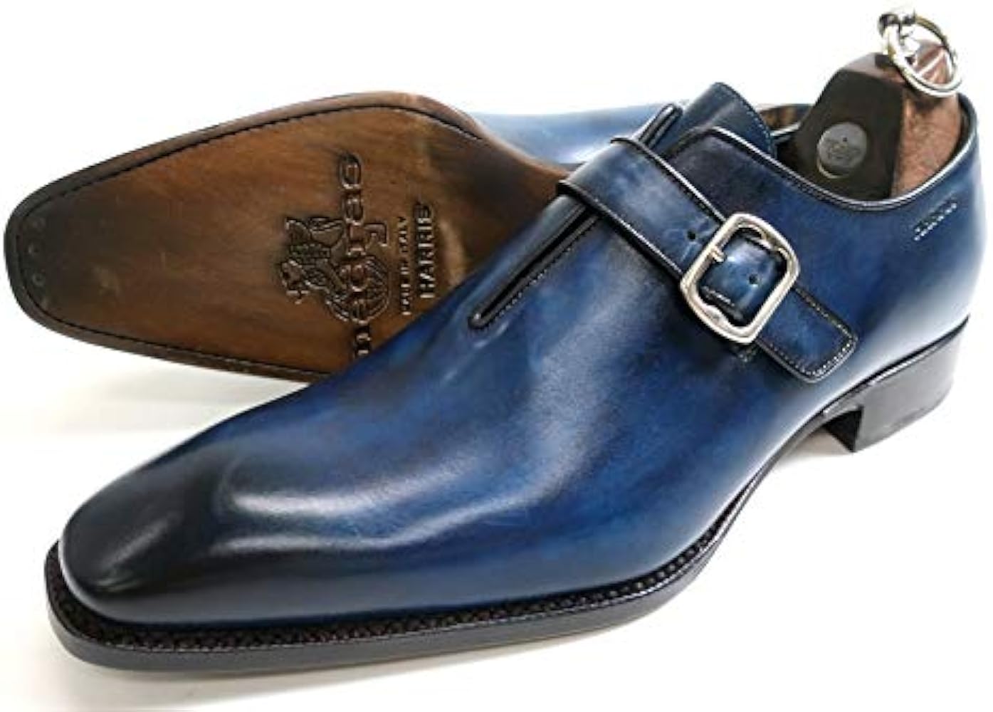 【希望者のみラッピング無料】HARRIS ダブルモンク サイズ42 イタリア製 未使用