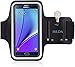 Galaxy Note 5 Armband,Samaung Galaxy Note 5 Armband,by Hilda,Feartured with Sport Scratch-Resistant Material,Slim Lightweight,Dual Arm-Size Slots,Sweat Resistant&Key Pocket,with Headphone Ports[Black]