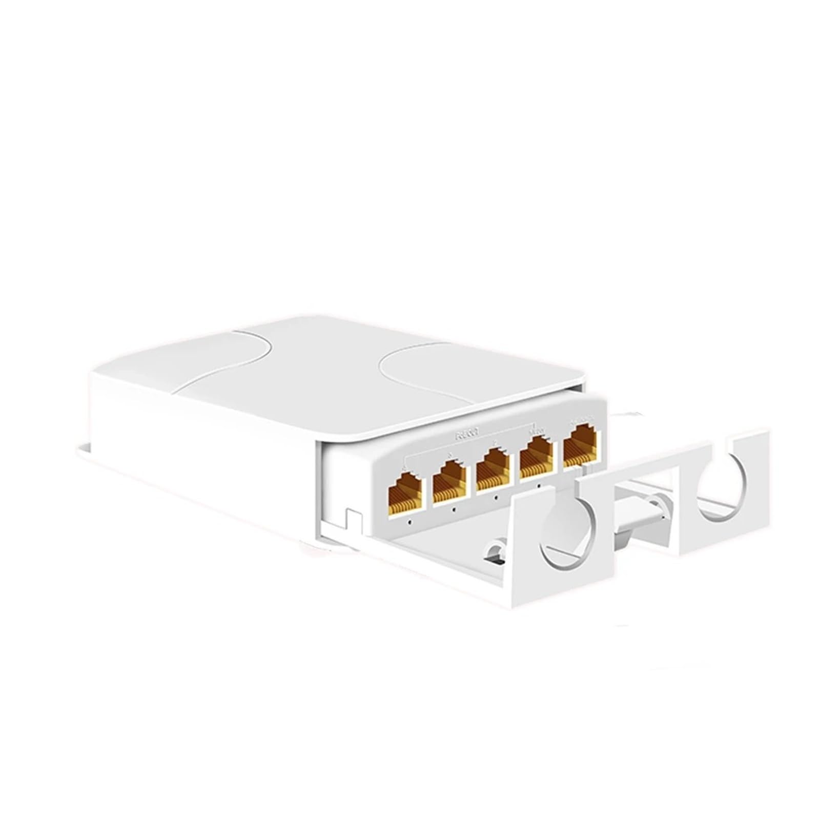 Prolongateur POE Extension POE 5 Ports, répéteur 4 Ports, réseau extérieur 100/1000Mbps, IP55 VLAN 44-57V(1000M)